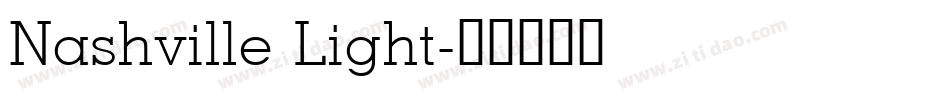 Nashville Light字体转换